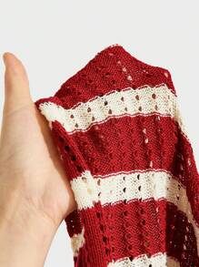 Chillumni Men's Striped Knit Sweater, Fashion For Summer