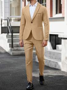 Manfinity Bizformal Traje de negocios para hombres - Chaqueta y pantalones