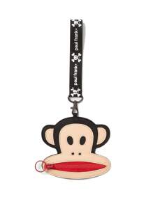 Paul Frank X SHEIN 1 chiếc ví da PU hình khỉ hoạt hình, có thể đựng tiền xu, chìa khóa và các vật dụng khác, được trang bị dây đeo có thể treo trên túi hoặc cổ tay để dễ sử dụng - Nhiều màu - Xem 8