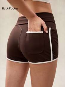 OutZeal Pantaloncini da ciclista morbidi e traspiranti in nylon, vita alta con tasche, adatti per l'uso quotidiano