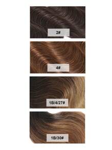 Ombre 3 Color 1B/4/27# Body Wave Virgin Human Hair Weave Bundles Ombre Three Tone Color Wavy Hair Weft - SNatural/4/27 - View 7