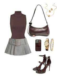 SHEIN Essnce Women Two Pieces Outfits For Daily Wear - Multicolor - View 6