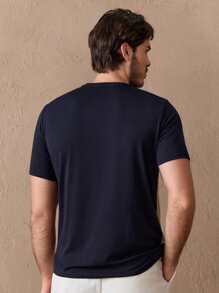 Manfinity VCAY Men T-Shirts Fit Crew Neck Short Sleeve Basic Tee Casual Summer - Multicolor - View 3