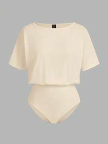 SHEIN LUNE 2pcs/Set Casual Solid Color Versatile Women Bodysuit, Suitable For Spring/Summer Carnival - Multicolor - View 5