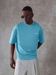 SUMWON Camiseta de manga corta oversize Sumwon Studios, camiseta deportiva casual de verano con estampado de logo de ropa urbana