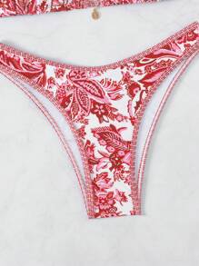 SHEIN Swim Springbreak 2-Piece Halter Bikini Set, Fashion Swimwear Suitable For Summer - Multicolor - View 5