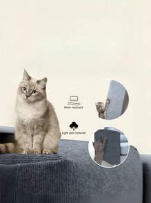 1 件可修剪猫抓家具保护垫 - 攀爬自粘式猫抓垫，沙发保护垫，防止爪子抓挠，适用于猫抓板、猫树架、墙壁 - 彩色 - 查看 3
