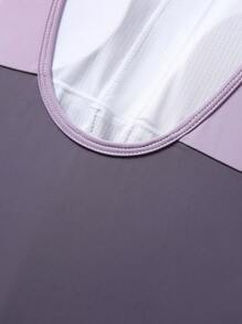 JNSQ Back To School Clothes, Tween Girl Clothes Outdoor Professional Sports Patchwork Contrast Color Swimsuit, Tween Girl One-Piece Patchwork Contrast Color Swimsuit