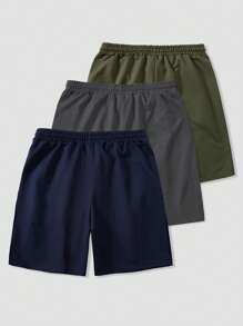 Manfinity Homme Pantalones cortos de hombre de moda sencilla, adecuado para el verano