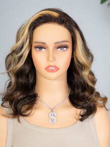 Density Pro 6x5 Wear&Go亮點鬆散波浪波波短髮假髮，預漂染色無膠髮套，人髮預剪髮結自然髮際線短桶捲鬆緊扣髮網，髮量達200% - S2/30/27 - 查看 3