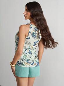 SHEIN Tall Women Two Pieces Outfits For Daily Wear, Tall Women - Mint Green - View 2