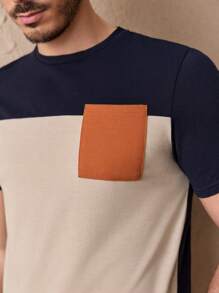 Manfinity VCAY Men T-Shirts Fit Crew Neck Short Sleeve Basic Tee Casual Summer - Multicolor - View 5