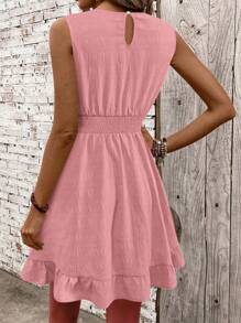 Breezaya Casual - Casual hiện đại Casual - Kỳ nghỉ Casual Pastorale Dress - Hồng - Xem 2