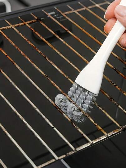 SHEIN Creative Cleaning Brush BBQ Grills Cleaning Brush Crevice Blind Spot Cleaning Brush Kitchen Stove Sink Oven Countertop Cleaning Brush Cleaning Supplies Cleaning Tool Kitchen Cleaning