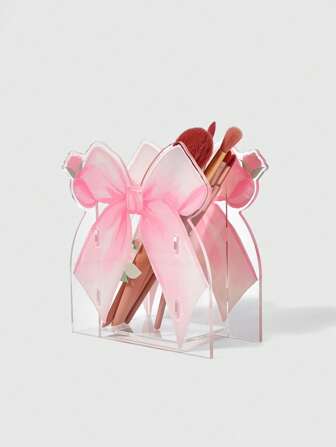 Kawaii Bow Decor Large Capacity Cute Cosmetic Brush Holder