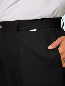 EASEVO Plus Size Men's Loose Fit Woven Wide Leg Casual Pants