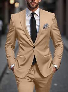 Manfinity Bizformal Traje de negocios para hombres - Chaqueta y pantalones