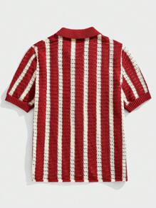 Chillumni Men's Striped Knit Sweater, Fashion For Summer