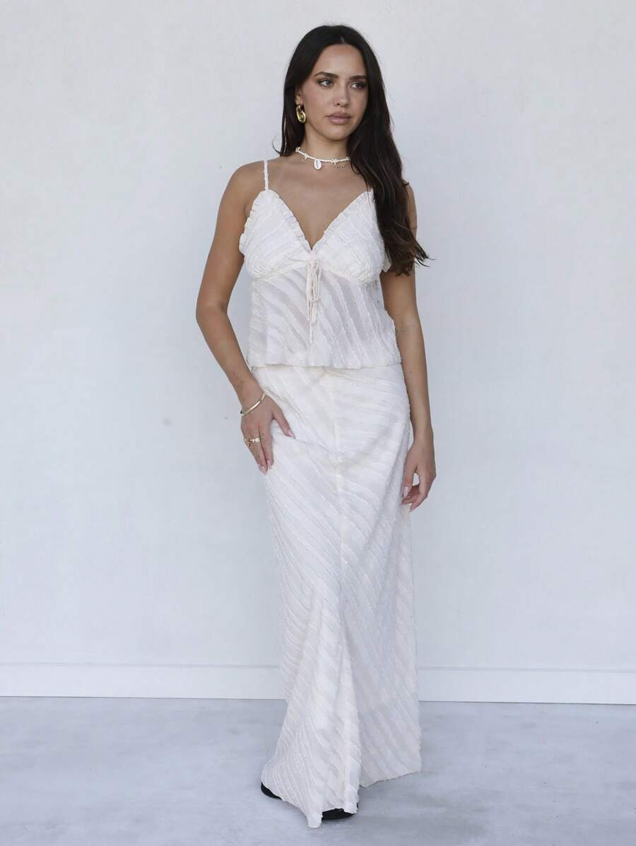 Roylia Women Two Pieces Outfits For Daily Wear - Apricot - View 1