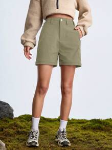 In My Nature Pantalones de senderismo para mujer, resistentes al agua y sin flúor, desmontables, aptos para acampada, trekking y transporte urbano