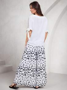 Miaspire Women Two Pieces Outfits For Daily Wear - White - View 2
