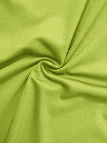 SHEIN SXY 女士纯色 V 领紧身短袖连衣裙 Hoco Dresses - 橄欖綠 - 查看 9