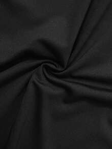 SHEIN SXY 女士纯色 V 领紧身短袖连衣裙 Hoco Dresses - 黑色 - 查看 10