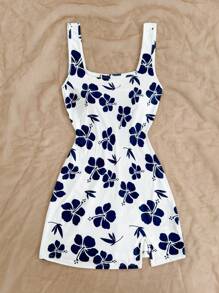 Soleia Vestido mini de mujer con escote, moda sin mangas adecuado para el verano - Multicolor - Ver 3