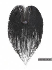 Hair Toppers For Women Real Human Hair, 10 Inch 360° 3D Upgrade Middle Part Toppers For Women With Thinning Hair - SNatural - View 2