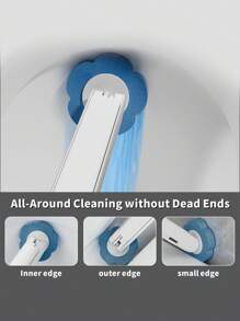 Disposable Toilet Brush Replacement Heads - Blue Ocean Scented Refills, Hygienic Bathroom Cleaning Essentials For Quick Refresh