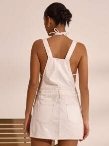 MUSERA Fitted Denim Mini Dress Spring Summer Vacation Boho Ibiza Elegant Beach Cute The Beach House Western Holiday Streetwear Back To School