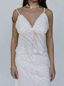 Roylia Women Two Pieces Outfits For Daily Wear - Apricot - View 6