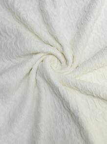 Coeurva 女士休闲修身扭纹印花连衣裙 女士夏季连衣裙 - 米色 - 查看 7