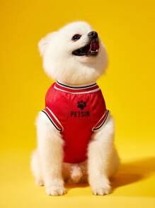 PETSIN 1 pièce Maillot réversible à rayures et numéro 23 de Chicago pour chat ou chien de compagnie, débardeur confortable et