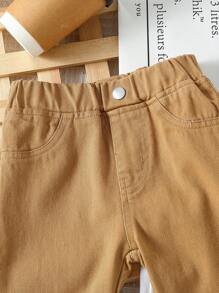 Conjunto de 3 pantalones vaqueros de niño de uso diario informales con cintura elástica