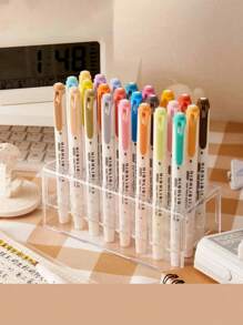 5 sztuk Zestaw dwustronnych fluorescencyjnych markerów do zakreślania, podkreślania, szkicowania, rysowania, wielokolorowe, artykuły piśmiennicze dla uczniów, powrót do szkoły