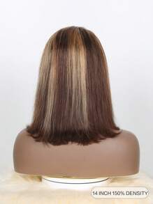鲍勃假发 13x4 直发雷米渐变色 4/27 高光假发人发透明蕾丝前部人发假发女士 14 英寸 - S4/27 - 查看 3