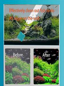 水族箱清洁刷 - 迷你双面刮刀，用于鱼缸玻璃藻类去除、紧凑型苔藓清洁工具 - 彩色 - 查看 2