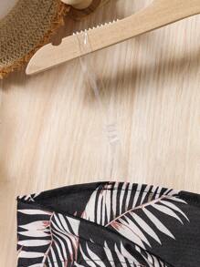 Tween Girl Sleeveless Crop Top And Long Pants 2-Piece Outfit Fashionable For Summer - Black - View 6