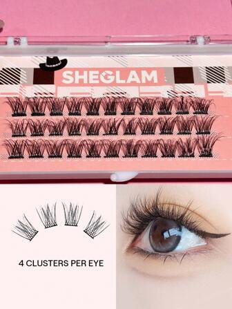 Sexy Starlet Lash Duo-Glam Cowgirl Cils Individuels Grappes Plus Complets Plus Longs Plus éPais Faux Cils Extension De Cils Diy Marque Beauté Visage Maquillage CosméTique Pour Femmes Filles Parfait Pour Hiver IdéAl Pour Y2K ÉLéGant Mode Adapté Pour Anniversaire Xmas Cadeau FêTe PrêT Meilleure Couleur