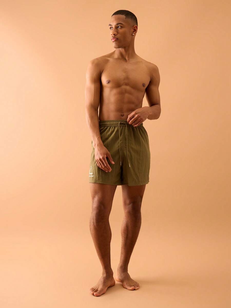 Musero Graphic Print Swim Shorts Summer Streetstyle Vacation Casual