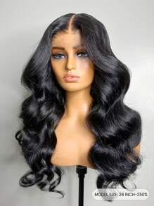 TrueHD 13x6 Skinlike HD Body Wave Lace Front Human Hair Wigs 200% Density Pre Plucked Bleached Knots With Baby Hair 100% Brazilian Human Hair Wigs For Women - SNatural - View 3