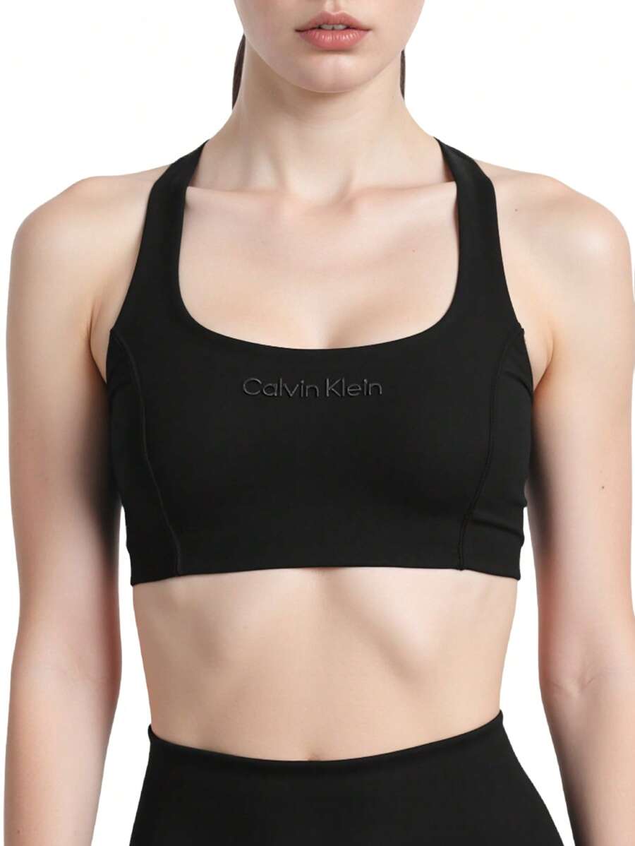 Calvin Klein WO - Sports Bra Medi - Black beauty - View 1