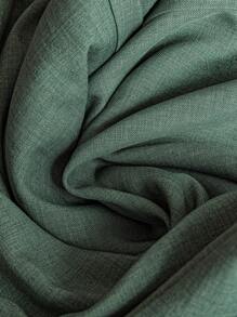 Rusticease 橄榄绿复古高腰阔腿裤，大码，春夏 - 綠色 - 查看 5