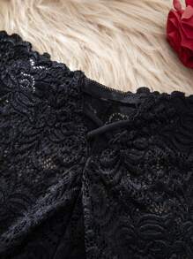 Hollow Out Lace Trim Briefs, Women Elegant & Sexy Underwear Lingerie