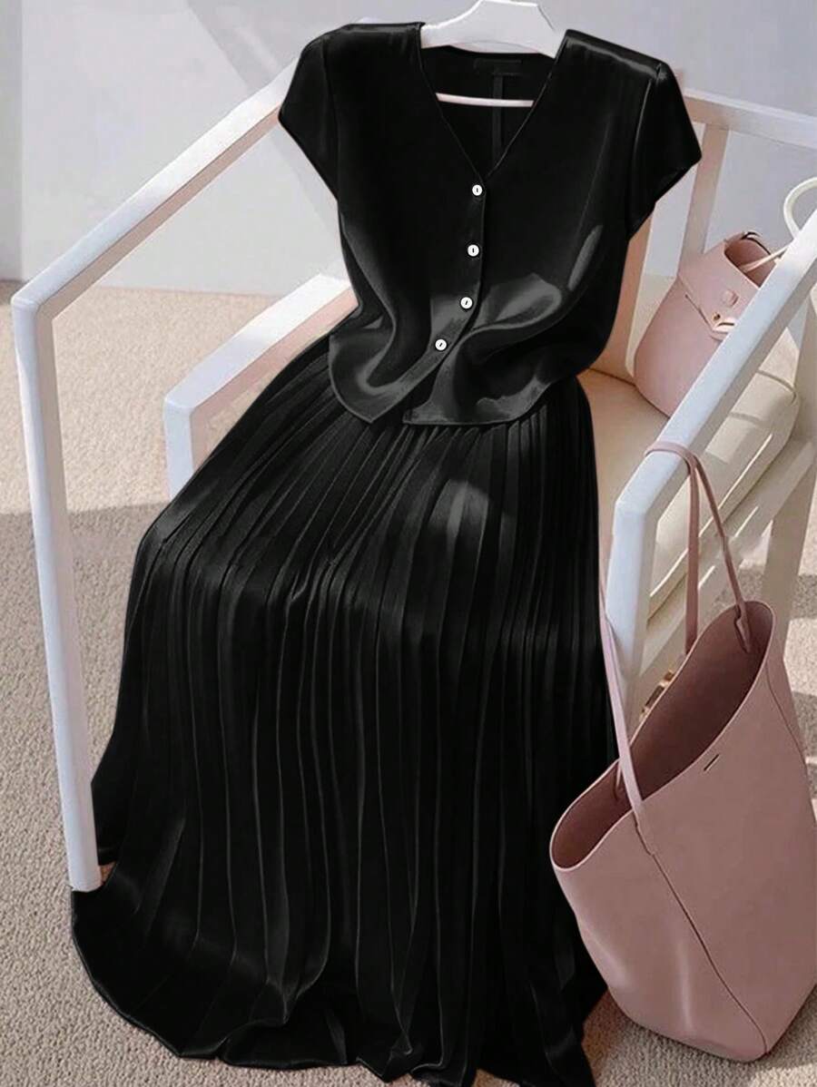 SHEIN Clasi 女士日常两件套服装