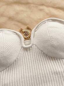 Soleia Ținută casual pentru femei, stil western, pentru vacanță, pe plajă, pentru nunți, rochie de brunch pentru absolvire, top elegant boho tropical, cu spate fără mâneci, tricotat, alb, tip bandeau, potrivit pentru Ziua Sfântului Patrick, vacanța de primăvară, Paște, festivaluri de muzică