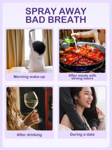 Slow Sunday™ 葡萄口气清新喷雾，水果味口气清新喷雾，瞬间清新口气