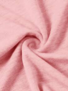 SHEIN EZwear 2件套女士夏季针织基本款修身吊带背心连衣裙 - 粉色 - 查看 5