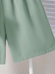 2 pièces Ensemble de chemise à manches courtes florales et shorts décontractés pour garçons préadolescents, convenant pour le trajet, l'école, le port casual quotidien, les sports, le printemps/l'été, les vacances, la plage